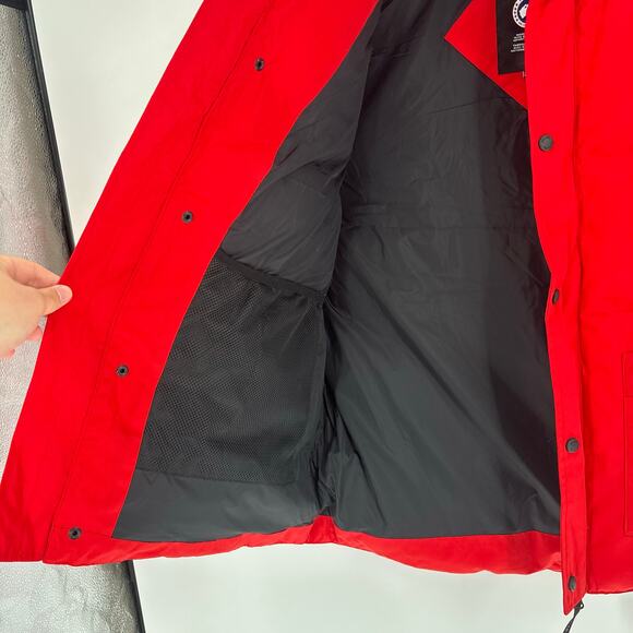 Canada Goose Vest Size 3XL Men’s Red Duck Down Insulation Quilted - Picture 6 of 14